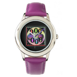 Kids Purple Glasses With Number 0   Watch