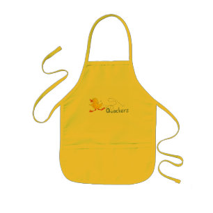 Kids quackers yellow duck apron