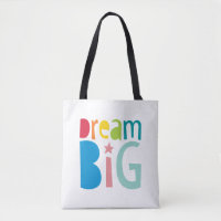 KIDS QUOTE colourful rainbow bold bright dream big