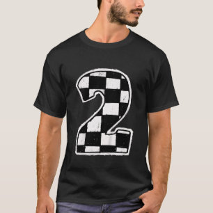 Kids Race Car 2nd Birthday Boy 2 Two Racing Car Fl T-Shirt