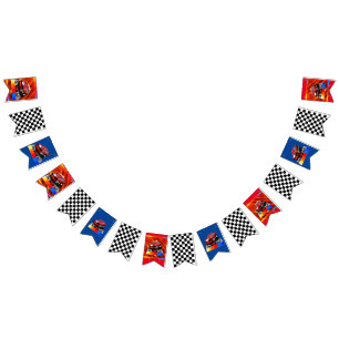 Kids Race Car Party Bunting