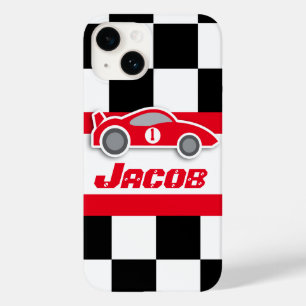 Kids racing red sports car named ipod touch case