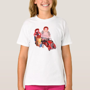 KIDS Raggedy Ann & Andy fire engine blocks toys T-Shirt