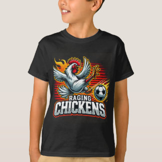 Kids Raging Chickens Shirt (Black)