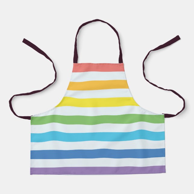 Kids Rainbow All-Over Print Apron, Small Apron (Front)