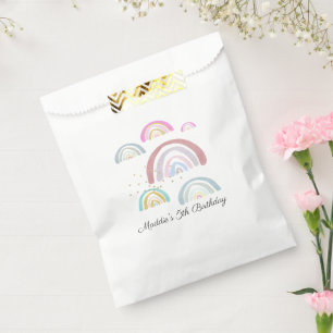 Kids Rainbow Birthday Party Favour Bags