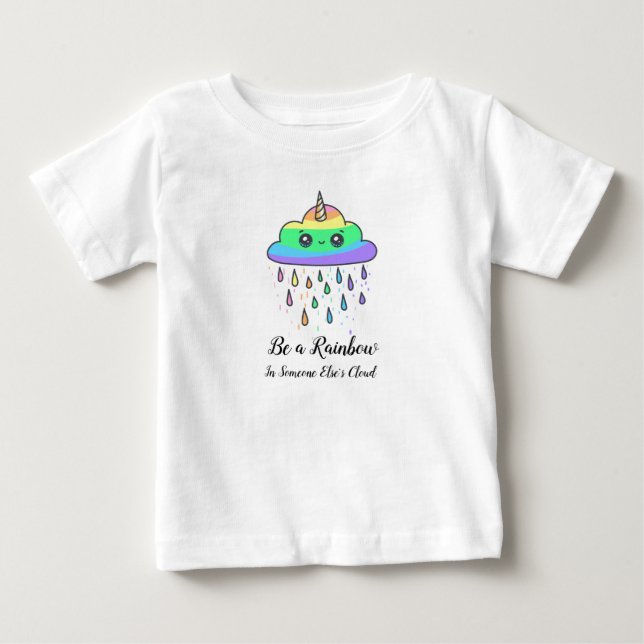 Kids Rainbow Cloud Graphic Tee (Front)