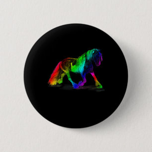 Kids Rainbow Horse Horseback Riding Esquireian T S 6 Cm Round Badge