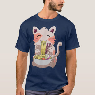 Kids Ramen Cat Anime Bowl Kawaii Neko Japanese  Bo T-Shirt