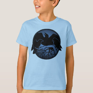 Kid's Raven Shirts Raven Crow Art Kid's Sweatshirt