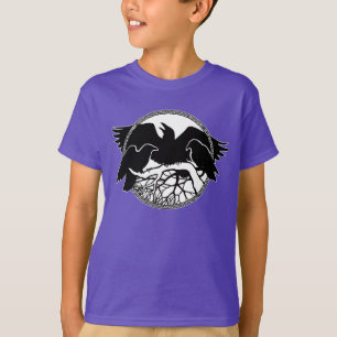 Kid's Raven Shirts Raven Crow Art Kid's Sweatshirt