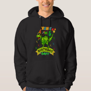 Kids Rawr I'm 6th Birthday Boy Dino Rex 6 Years Ol Hoodie