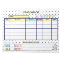 Kids' Reading Log | 5-Day Tracker