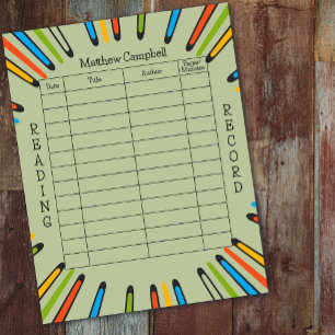 Kids Reading Log Homeschool Reading Books