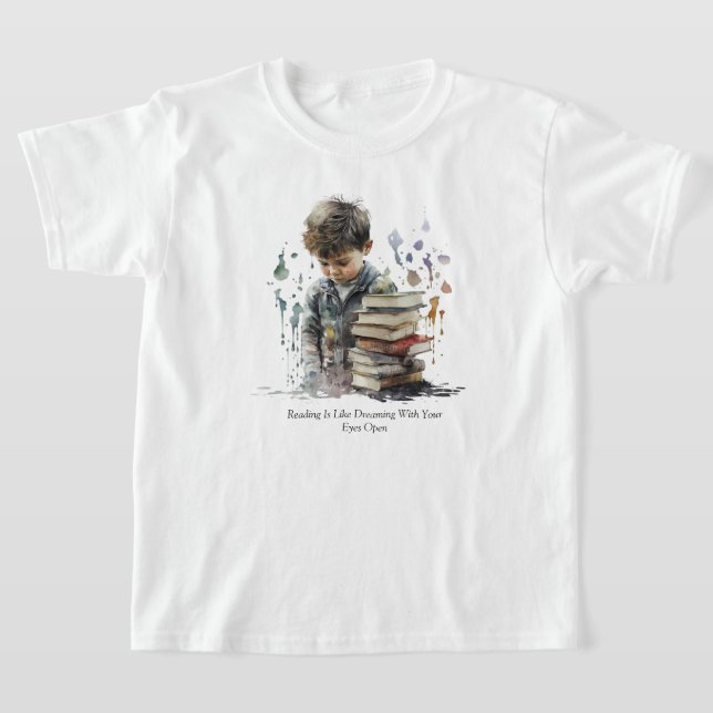 Kids Reading T-Shirt (Laydown)
