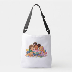 Kids Reading Together Storytime Crossbody Bag