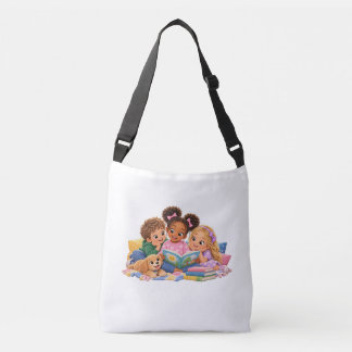 Kids Reading Together Storytime Crossbody Bag