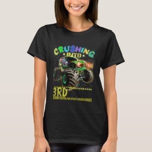 Kids Ready To Crush 3rd Grade Monster Truck Third  T-Shirt