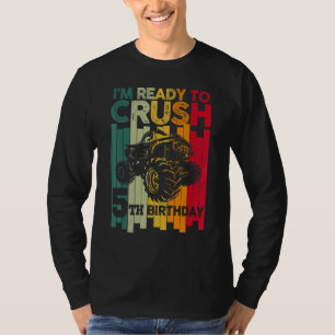 Kids Ready To Crush 5th Birthday 5 Monster Truck R T-Shirt