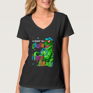 Kids Ready To Crush First Grade 1st Day Of School T-Shirt