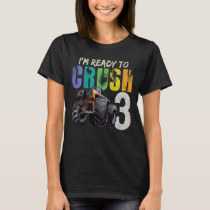Kids Ready To Crush Monster Truck 3rd Birthday F T-Shirt