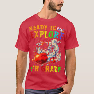 Kids Ready to Explore 6th Grade Cute Astronaut Boy T-Shirt