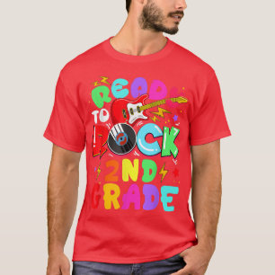 Kids Ready To Rock 2nd Grade Guitar Back To School T-Shirt