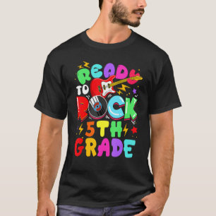 Kids Ready To Rock 5th Grade Guitar Back To School T-Shirt