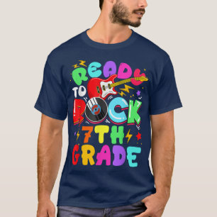 Kids Ready To Rock 7th Grade Guitar Back To School T-Shirt