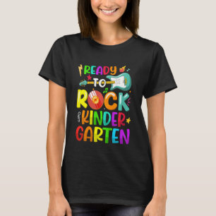 Kids Ready To Rock Kindergarten First Day Of 5th G T-Shirt