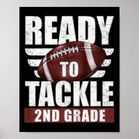 Kids Ready To Tackle 2nd Grade Football First Day