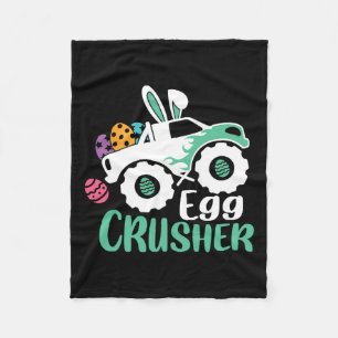 Kids Red Monster Truck Eggs Easter Egg Hunting Boy Fleece Blanket