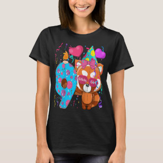 Kids Red Panda 9th Birthday Girl I'm 9 Years Old G T-Shirt