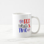 Kids Red White And Two 2nd Birthday 4th Of July In Coffee Mug<br><div class="desc">Kids Red White And Two 2nd Birthday 4th Of July Independence Day</div>