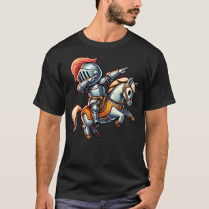 Kids Ren Faire Dabbing Medieval Knight Horse Renai T-Shirt