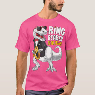 Kids Ring Bearer Saurus Shirt Tux T Rex Wedding Bo