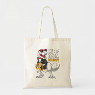 Kids Ring Bearer Saurus Tux TRex Wedding Boys Ring Tote Bag