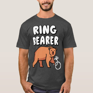 Kids Ring BearerKids Cute Bear Funny Boys Girls Yo T-Shirt