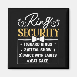 Kids Ring Security Ring Bearer Boys Wedding Party Magnet