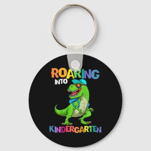 Kids Roaring Into Kindergarten Dinosaur T Rex Ck T Key Ring