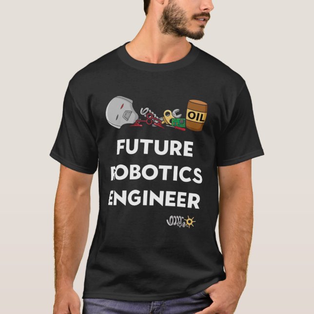 Kids Robot   Future Robotics Engineer T-Shirt (Front)