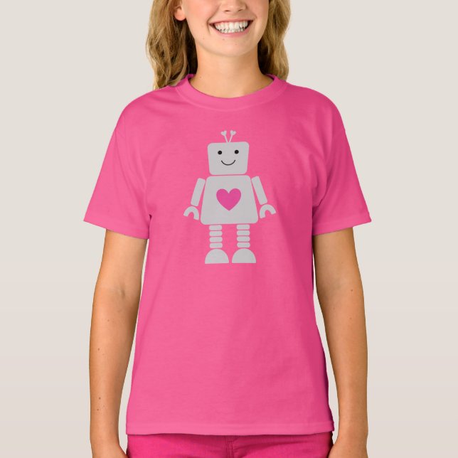 Kids Robot Valentine Shirt (Front)