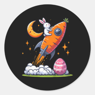 Kids Rocket Easter Egg Kids Toddler Boys Easter Bu Classic Round Sticker