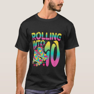 Kids Rolling Into 10 Happy 10th Birthday Roller Sk T-Shirt