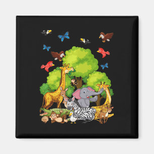 Kids Safari Animal Lovers Magnet
