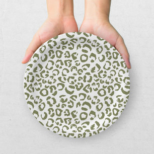Kid's Safari Leopard Birthday Party Paper Plate