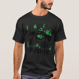 Kids Saint Patricks Day for Monster Truck  Boy Sha T-Shirt