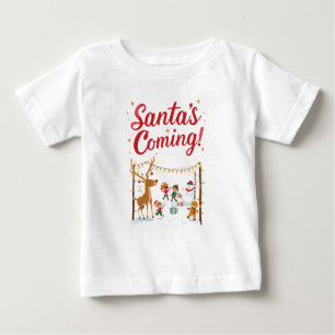 Kids Santa’s Coming Christmas T-Shirt
