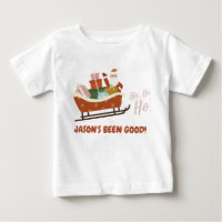 Kid's Santa Sleigh Christmas T-Shirt