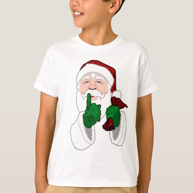 Kid's Santa Sweatshirt Fun Kids Santa Sweashirt T-Shirt (Front)